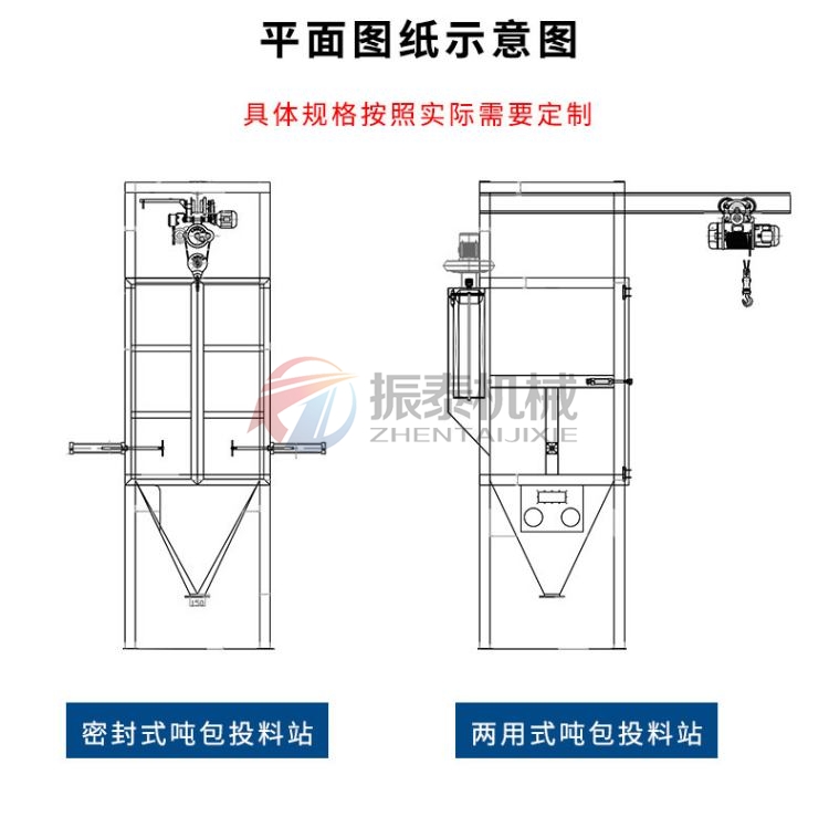 工業(yè)廢鹽噸袋拆包機款式可選